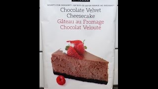 Epicure Chocolate Velvet Cheesecake Preparation amp Review [upl. by Morril]