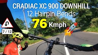 MTB Downhill  12 Hairpin Bends Thodupuzha Idukki Road  Kulamavu Churam  Cradiac XC 900 amp Storm [upl. by Starlin]