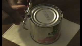 How to Open a can using can opener [upl. by Shel]