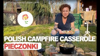 Polish CAMPFIRE casserole  PIECZONKI  PRAŻOKI  DUSZONKI  How to make Polish food [upl. by Rhtaeh]