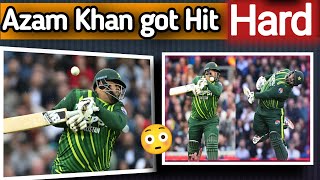 Azam Khan got Hit hard by Mark Wood5G cricket facts [upl. by Kattie]