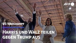 Harris quotJemand wie Trump sollte nie wieder ins Weiße Hausquot  AFP [upl. by Lamag]