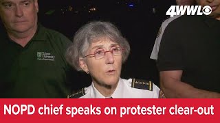 NOPD Chief speaks about police moving in on ProPalestine protest camp at Tulane [upl. by Harms392]