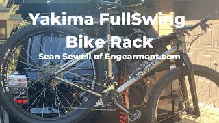 Yakima FullSwing Bike Rack Review  Sean Sewell of Engearment [upl. by Etep]