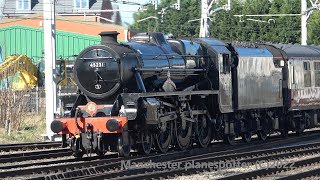 4K Train Spotting At Stafford With 2 Rail tours 2X Class 47s Class 33 And Steam Train On 190322 [upl. by Anad]