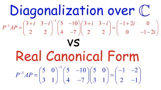 Complex Diagonalization Real Canonical Form Real Normal Form for Matrices w Complex Eigenvalues [upl. by Cello]