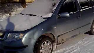 Cold start Skoda Fabia 14 TDI 18 celcius  0 fa [upl. by Halsted]