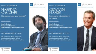 Doppia lectio magistralis di Massimo Cacciari e Giovanni Floris [upl. by Almita776]