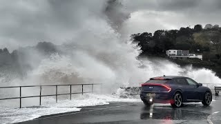 Storm Ciaran Seafront destroyed ​Teignmouth ciaran stormciaran [upl. by Netsrek]