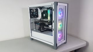 Corsair icue 4000X White con la Asus Rog Strix B550A [upl. by Akeylah]