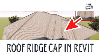 How To Create Ridge Cap With Roof Fascia In Revit [upl. by Hoehne662]