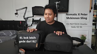 Nomatic Peter Mckinnon Sling Review Indonesia VS Pgytech Sling v2 6L [upl. by Yentroc805]