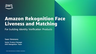 Amazon Rekognition Face Liveness and Recognition for Identity Verification [upl. by Alohs189]