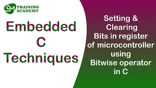 Bit set and clear Technique in embedded C [upl. by Osgood]