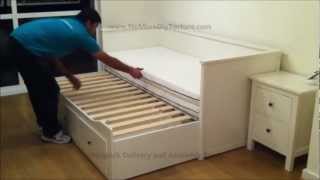 IKEA Hemnes Day Trundle Bed with 3 Drawers White [upl. by Esta]