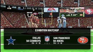 Madden 09 PSP 1994 Cowboys Vs 1994 49ERS [upl. by Gnad]