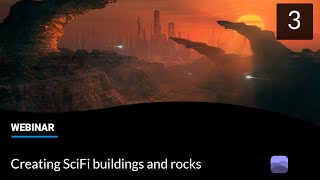 VUE Creating SciFi buildings and rocks webinar excerpt part 3 [upl. by Nira]