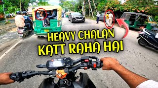 Reaction🤗Chalan To Khatarnak Katt Raha Hai👈themaster15 mt15 motovlog gopro vega bolt [upl. by Riobard88]