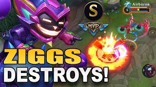 BLOW THEM UP 🤭  Ziggs Mid Lane Gameplay [upl. by Lemert]