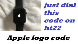 How to add apple logo on smart watch ht22  apple logo watch  how to add apple logo [upl. by Sonnie]