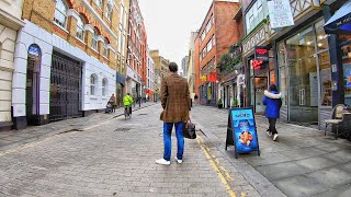 4K London Walk  Farringdon and Smithfield Market [upl. by Trebo39]