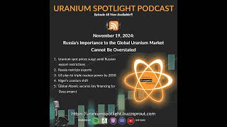 November 19 2024 Russias importance to the global uranium market cannot be overstated [upl. by Adlin]