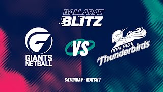 Ballarat Blitz  GIANTS v Thunderbirds [upl. by Hairam626]