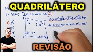 QUADRILÁTERO  SOMA DOS ÂNGULOS INTERNOS  REVISÃO 8º ANO [upl. by Yleak]