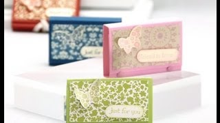 Stampin Up UK Mini Post It Note Holder [upl. by Ymaral]