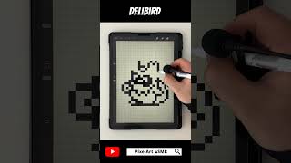 Delibird  Pokemon  ASMR Pixel Art Shorts [upl. by Anhoj]