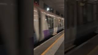 Elizabeth Line Trains Approach Custom House tfl elizabethline [upl. by Lordan]