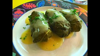 Greek Dolmades with Avgolemono Sauce Recipe  Episode  132 [upl. by Frentz]