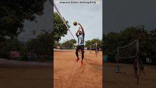 Volleyball Improve Setter Setting Drills try it now ✅🙌🏻volleyball reels [upl. by Lannie]