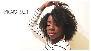 BRAID OUT SUR MES CHEVEUX NATURELS [upl. by Ailecra310]