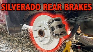 Rear Brake Replacement Made EASY  20192023 Silverado [upl. by Ahsot]