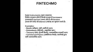 Debt Instruments Types and Examples  fintechmo shorts share investment finance [upl. by Netta]