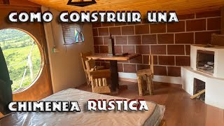 COMO HACER UNA CHIMENEA RUSTICA A LEÑA Chimenea de Ladrillo🪵🔥🧱 [upl. by Veda]