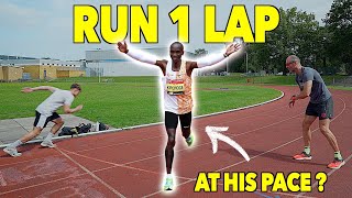 Run ONE Lap At Kipchoge Pace And WIN £50  WR Marathon Speed Challenge [upl. by Naus]