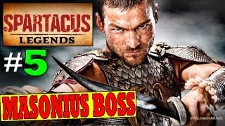 SPARTACUS LEGENDS Walkthrough DEFEAT MASONIUS BOSS  District Donus Nobilium  PS3XBOX360 HD [upl. by Ludvig]