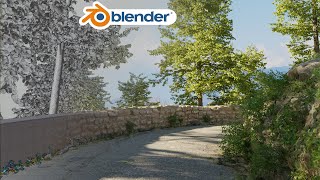 Blender  Realistic Environment  Timelapse [upl. by Halak]