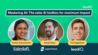 Mastering AI The sales toolbox for maximum impact [upl. by Orr]