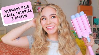 Mermade Hair Waver Tutorial  Review [upl. by Barbie]