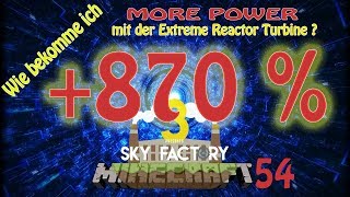 Extreme Reactor Turbine 870 Effizienz geht nicht  DOCH ★ SkyFactory 3 054 Tutorial Deutsch [upl. by Nickie451]