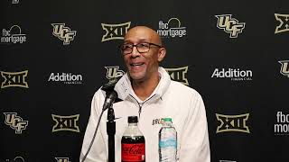 UCF 74 Cal Baptist 59  Johnny Dawkins Press Conference ⚔️🏀 [upl. by Eelirol]