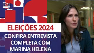 Entrevista completa com précandidata à prefeitura de São Paulo Marina Helena [upl. by Einahpit474]