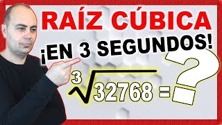 ❇️ TÉCNICA Hacer RAÍZ CÚBICA En SEGUNDOS ❇️ CÁLCULO MENTAL [upl. by Annaes]