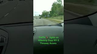 Traffic 🚥 lights on Milestrip road NY5 Thruway access [upl. by Hoshi]