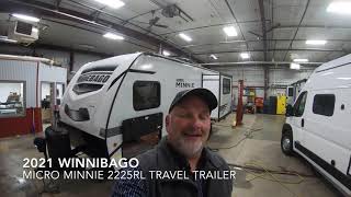 2021 Winnebago Micro Minnie 2225RL Rear Living Travel Trailer [upl. by Davy]