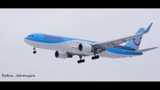 Thomson Airways Boeing 767304ER DREAMLINER CS Landing at Gothenburg Landvetter Airport [upl. by Lodovico57]