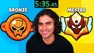 EU SUBI DA LIGA BRONZE ATÉ MESTRE EM MENOS DE 24 HORAS no Brawl Stars [upl. by Granoff]